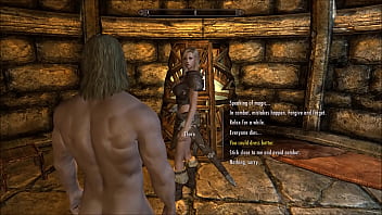 Muscular man has sex with a big booty blonde in a dungeon