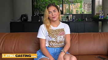 Blonde latina goes deep when given the chance to suck a massive dick