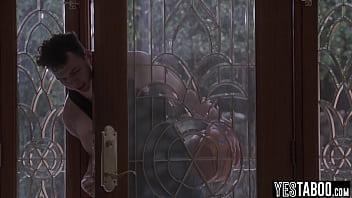 Big boobs curvy ebony milf turns into a horny devil and devours two big dicks