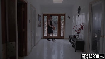 Big boobs curvy ebony milf turns into a horny devil and devours two big dicks