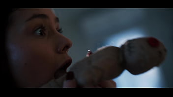 Girls have fun with voodoo doll one ends up sliding all the way up in her pussy trailer