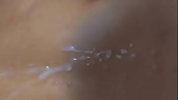Huge cumshot on amateur girlfriend