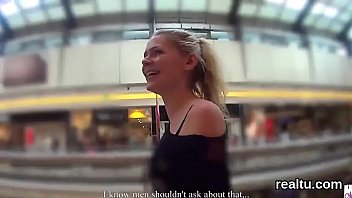 Ravishing czech chick was seduced in the shopping centre and banged in pov