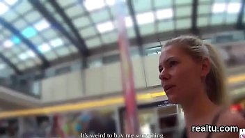Ravishing czech chick was seduced in the shopping centre and banged in pov