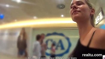 Ravishing czech chick was seduced in the shopping centre and banged in pov