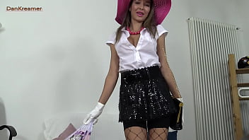 Anal creampie for francys in glamorous black and pink theme