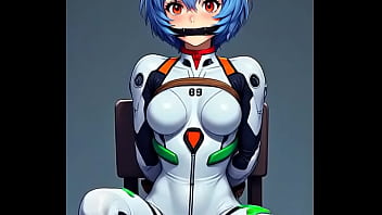 Rei tied by rope to a chair