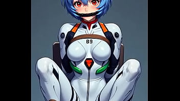 Rei tied by rope to a chair