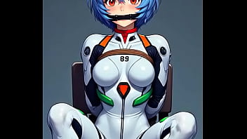 Rei tied by rope to a chair