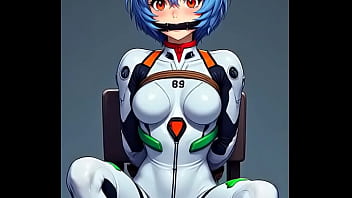 Rei tied by rope to a chair