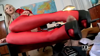 Slutty soles stroke out his sperm