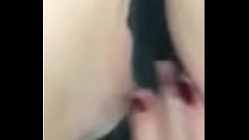 Black panties playing from behind