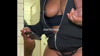 Joanfantasy masturbation in a washroom 2