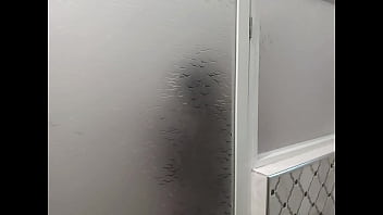 Slim thick ebony girl showering performance almost turned into a dangerous big squeeze mastermeat1