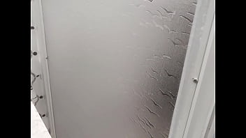 Slim thick ebony girl showering performance almost turned into a dangerous big squeeze mastermeat1