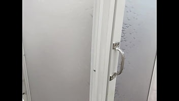 Slim thick ebony girl showering performance almost turned into a dangerous big squeeze mastermeat1