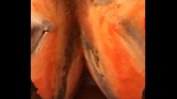Pumpkin painted pawg gets ass smashed