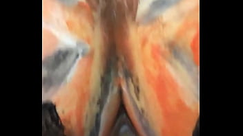 Pumpkin painted pawg gets ass smashed Pumpkin painted pawg gets ass smashed
