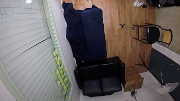 Sexy brunette teen gets her ass pumped on camera