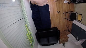 Sexy brunette teen gets her ass pumped on camera