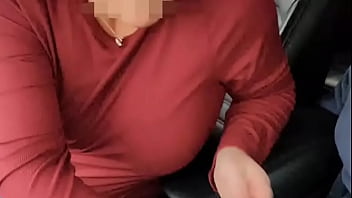 Vibrating panties and cock play in the car