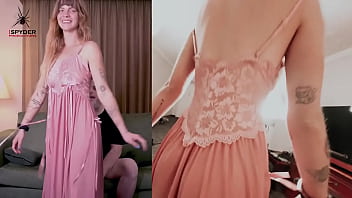 Hazel ash tries on a #gorgeous #pink #slip it made her feel like a #princess and she couldn't help #dancing just watchin