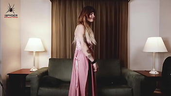 Hazel ash tries on a #gorgeous #pink #slip it made her feel like a #princess and she couldn't help #dancing just watchin