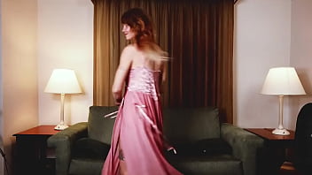 Hazel ash tries on a #gorgeous #pink #slip it made her feel like a #princess and she couldn't help #dancing just watchin