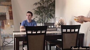 Teen babe banged and blasted with warm cum