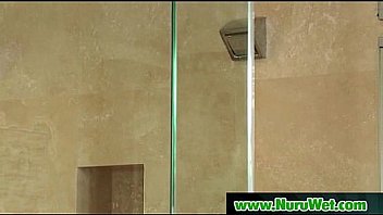 Sexy masseuse gives nuru massage with happy end 07