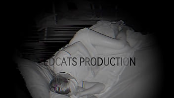 Milf red cat tied by the legs and fucked by a homemade fucking machine