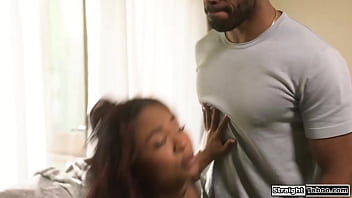 Ebony avery jane and her bf was caught having sex by the house caretaker to avoid trouble she lets him join and have them fuck her all at once