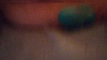 Gaping my hole with a ribbed plug