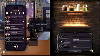 A policewoman a rabbit jerks off a barista's cock to get some magic nectar