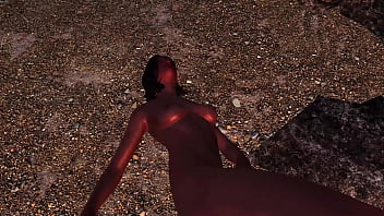 Dragonborn fucks adventurer at her campsite