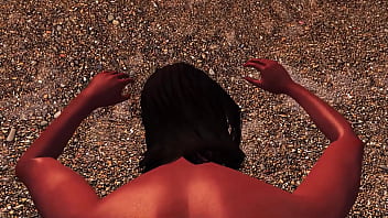 Dragonborn fucks adventurer at her campsite