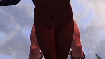 Dragonborn fucks adventurer at her campsite