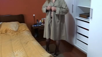 My wife shows herself in erotic lingerie and a bikini in front of my friends real cuckold