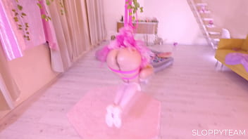 Suspension bondage rope crazy doggy style full control