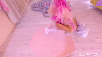 Suspension bondage rope crazy doggy style full control