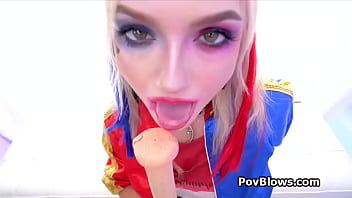 Sucking on the baseball bat and that hard dick too