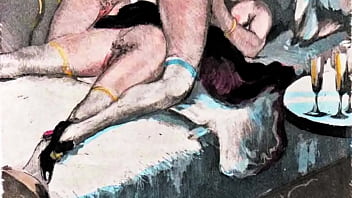 Retro erotic drawings
