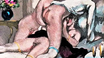 Retro erotic drawings