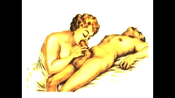 Retro erotic drawings