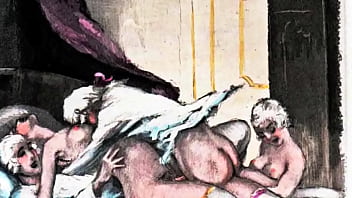 Retro erotic drawings