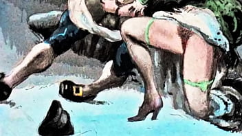 Retro erotic drawings