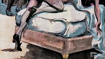 Retro erotic drawings