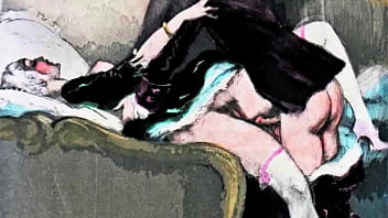 Retro erotic drawings