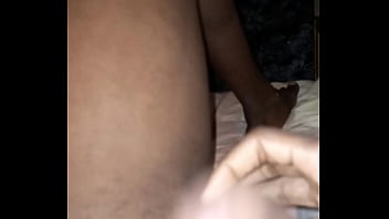 After bathing on the bedroom with chris