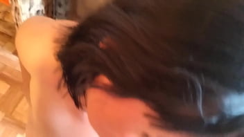 Horny stepmom fucked in the kitchen